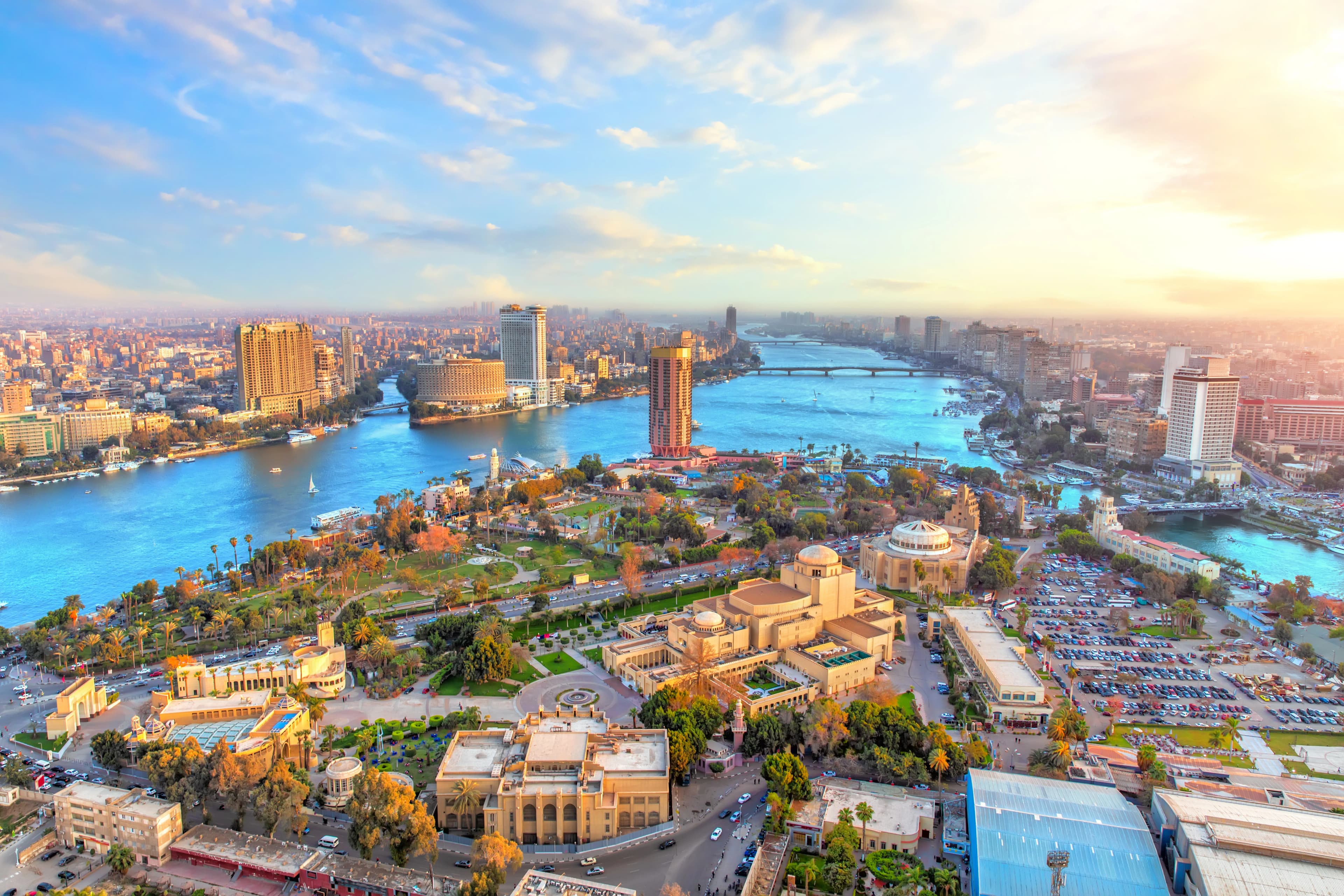 Aerial view of Egypt