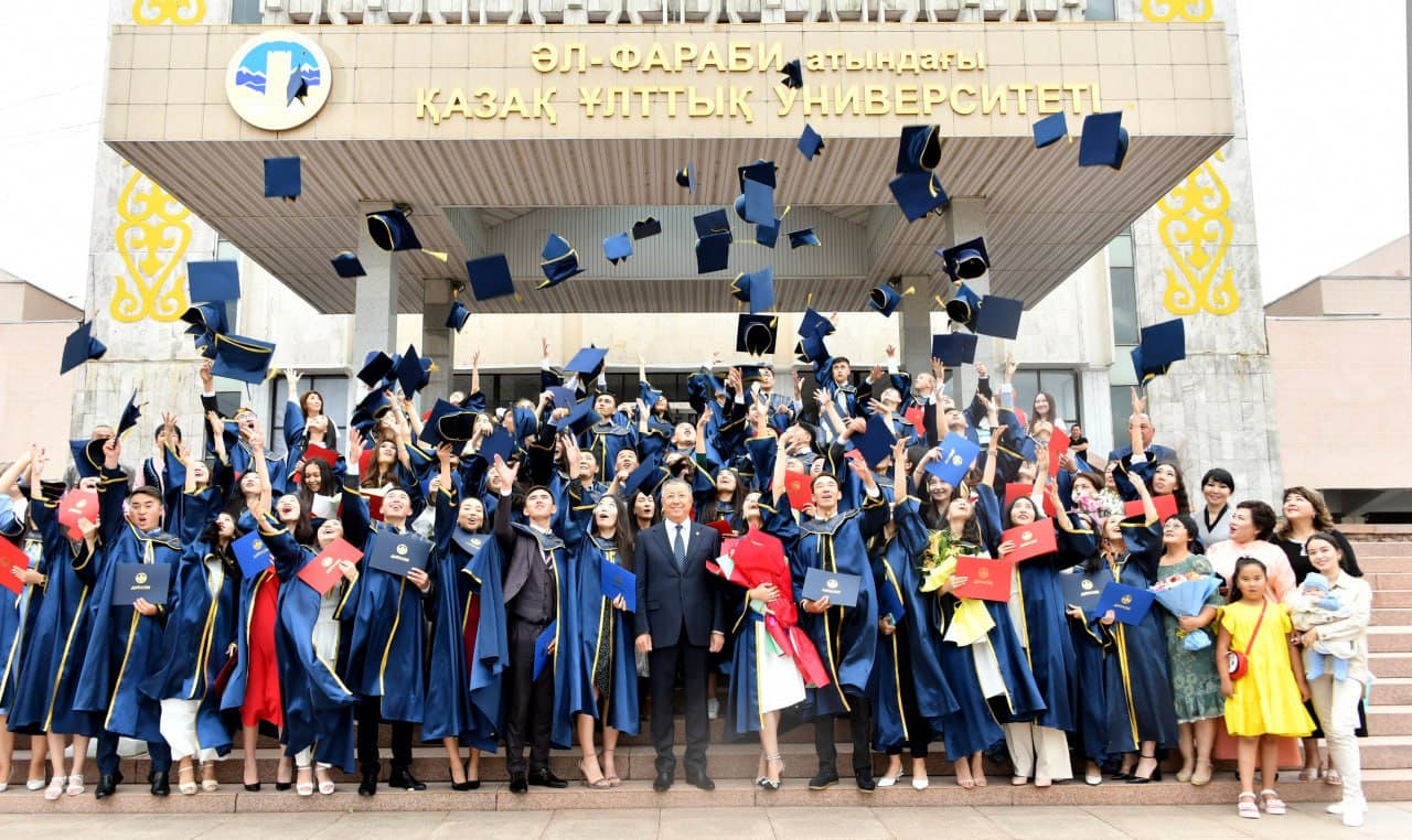 Graduation ceremony at Al-Farabi Kazakh National University