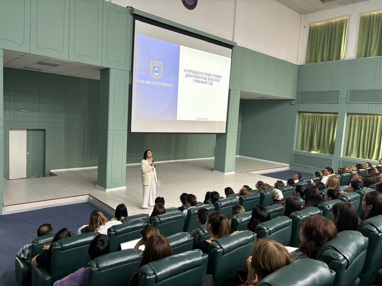 Academic lecture at Al-Farabi Kazakh National University