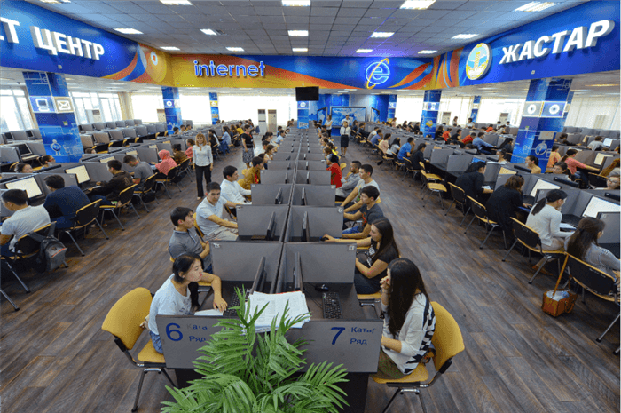 Student computer centre in Kazakhstan