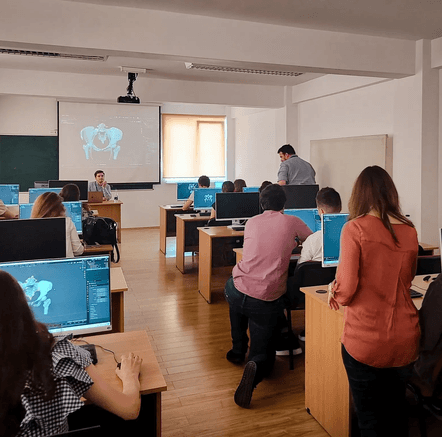 Carol Davila University medical classroom