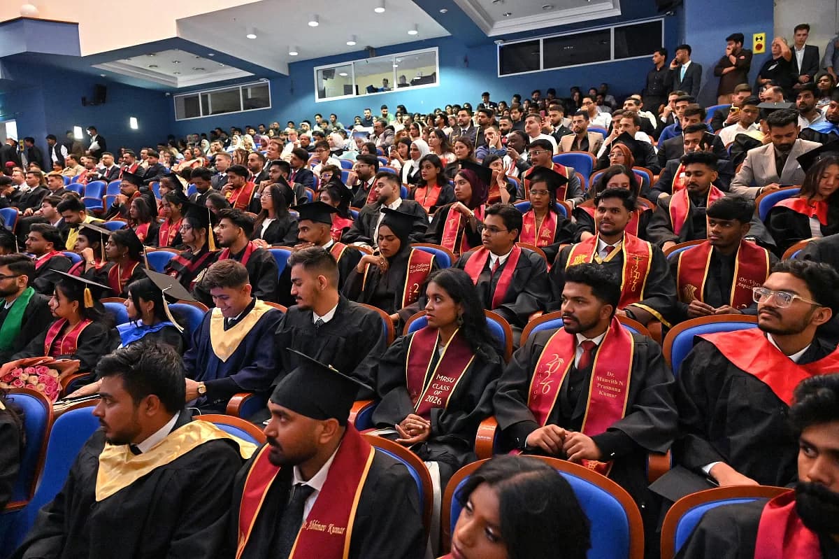 Medical graduation ceremony in Russia